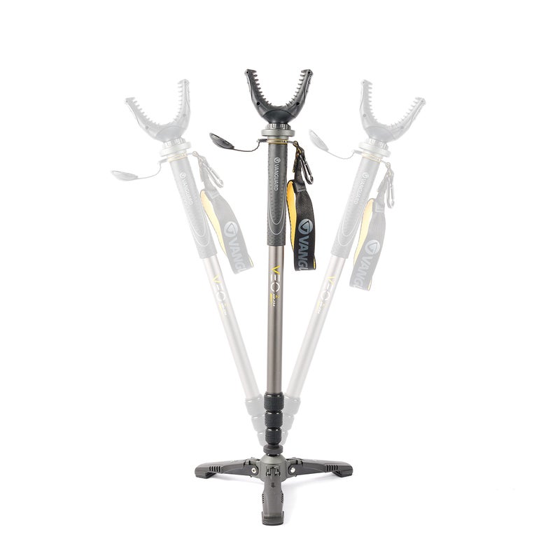 Vanguard VEO 2 CM-234TU Carbon Fiber Shooting Stick, Tri-Stand Base with Ball Joint, Rotating and Removeable U Shaped Yoke - Image 5
